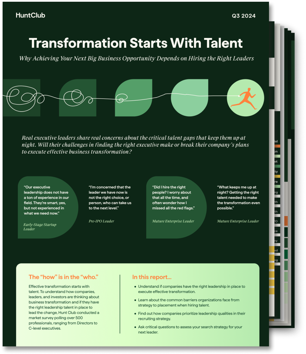 Transformation Starts With Talent Report Stack smaller