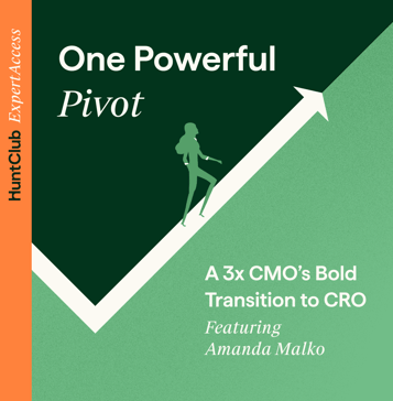 Blog CTA image for "One Powerful Pivot: A 3X CMO's bold transition to CRO"